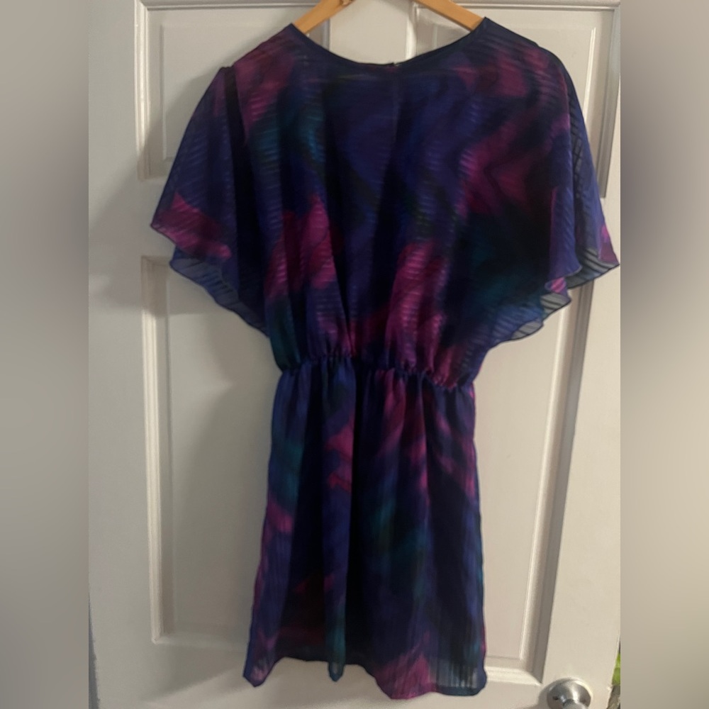 Sheer mystic mood ruffle dress